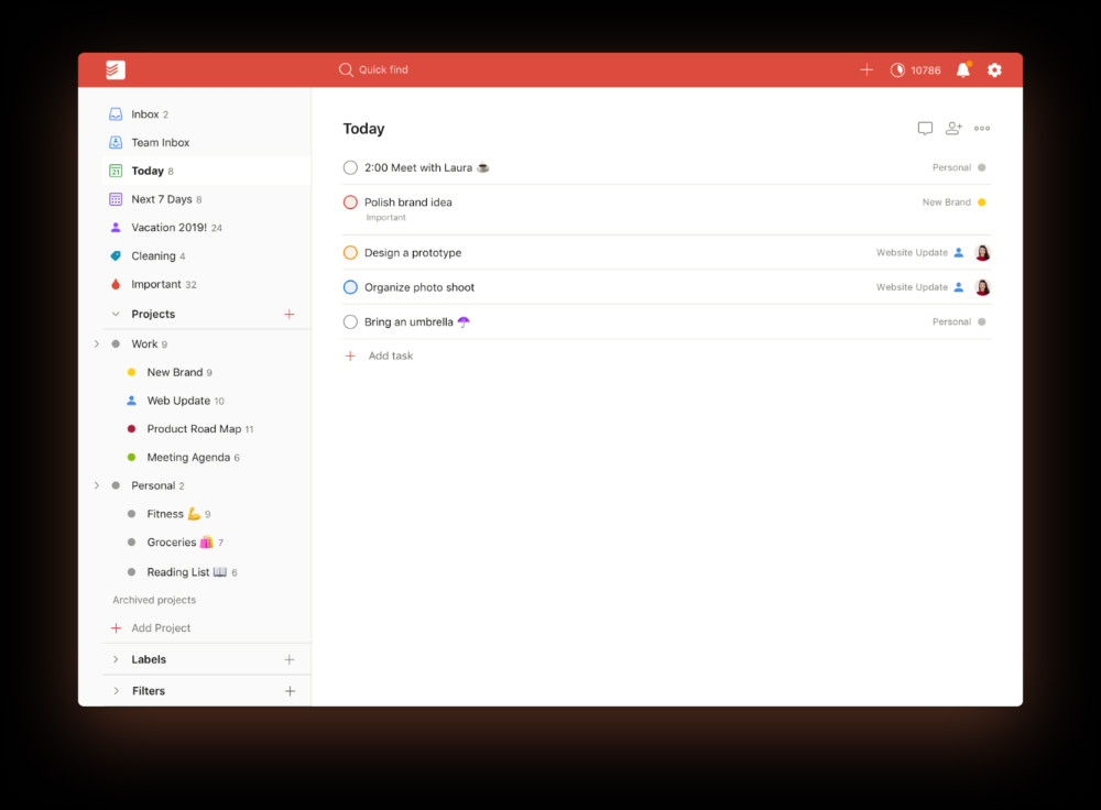 Todoist is the best list-maker on the market right now. Source: Todoist